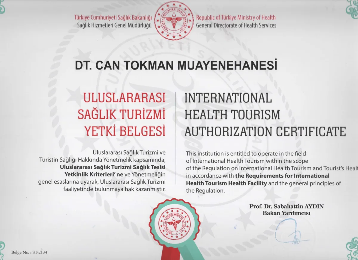 Certificado de Autorización Internacional de Turismo de Salud